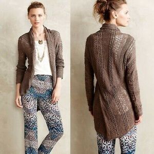 Anthropologie knitted and knotted cardigan